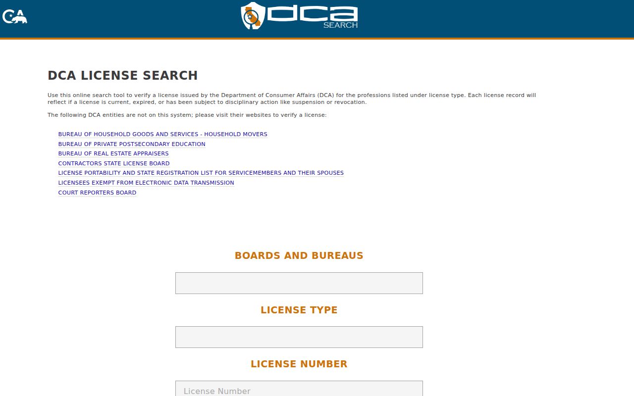 Novato people search with California professional license records